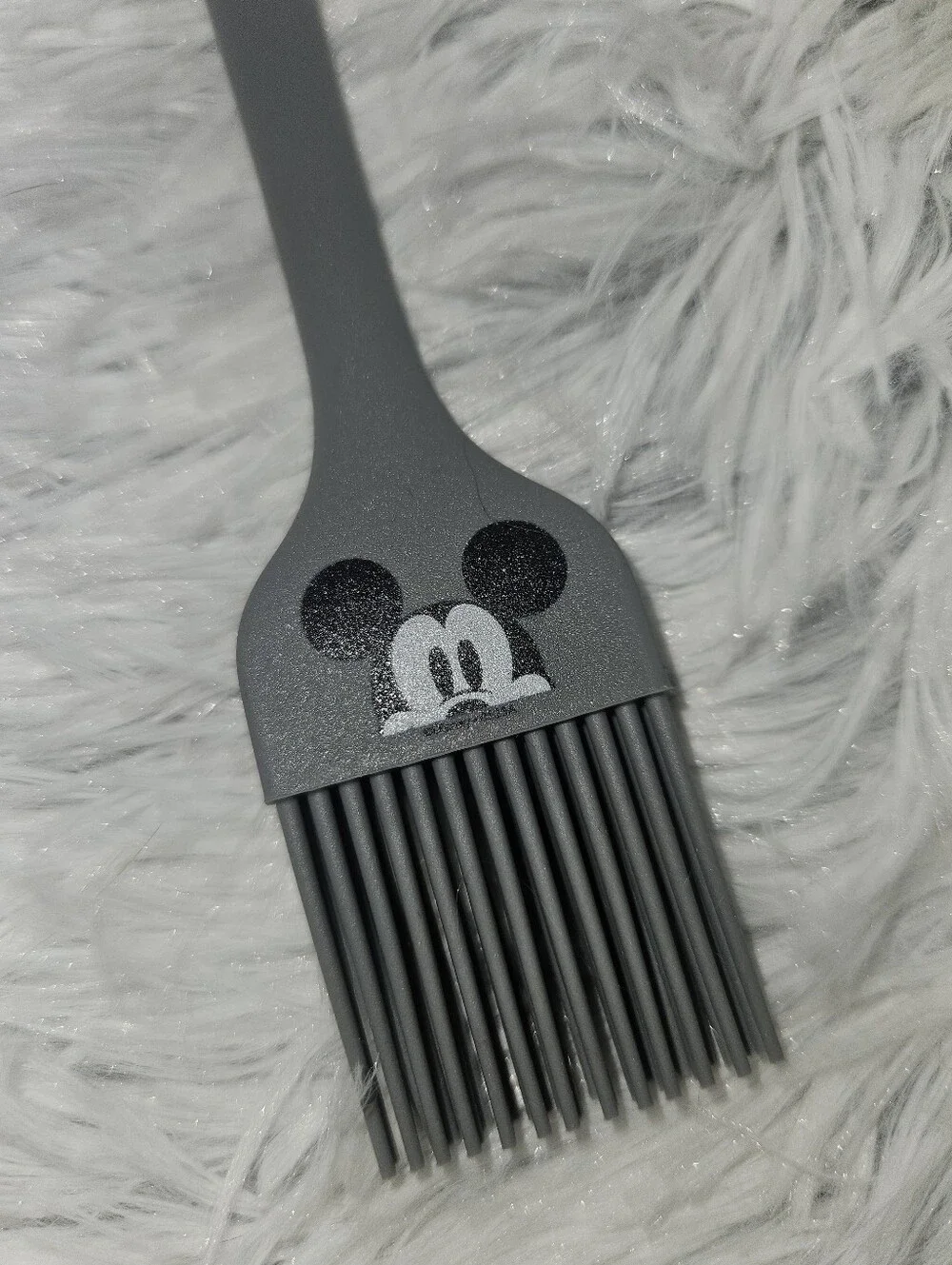 Disney Mickey Mouse Mini Silicone Basting Brush Gray Kitchen Utensil NWT 8.5 in